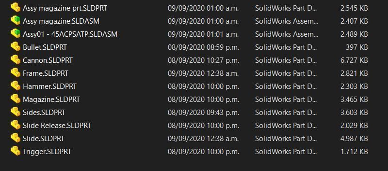 45acp Semi-Automatic Pistol  3D model_21