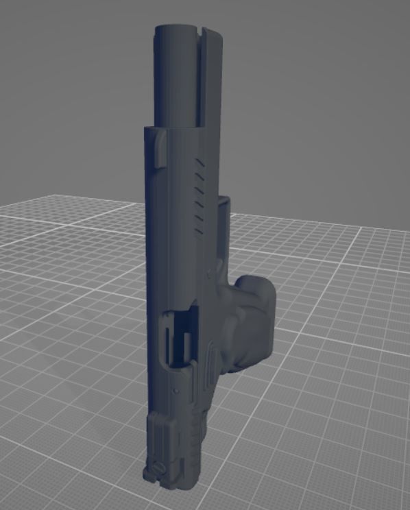 45acp Semi-Automatic Pistol  3D model_18