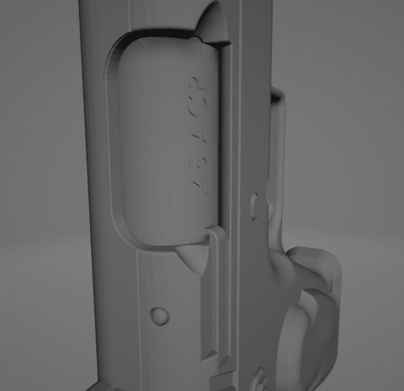 45acp Semi-Automatic Pistol  3D model_17