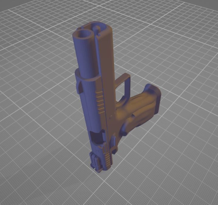 45acp Semi-Automatic Pistol  3D model_19