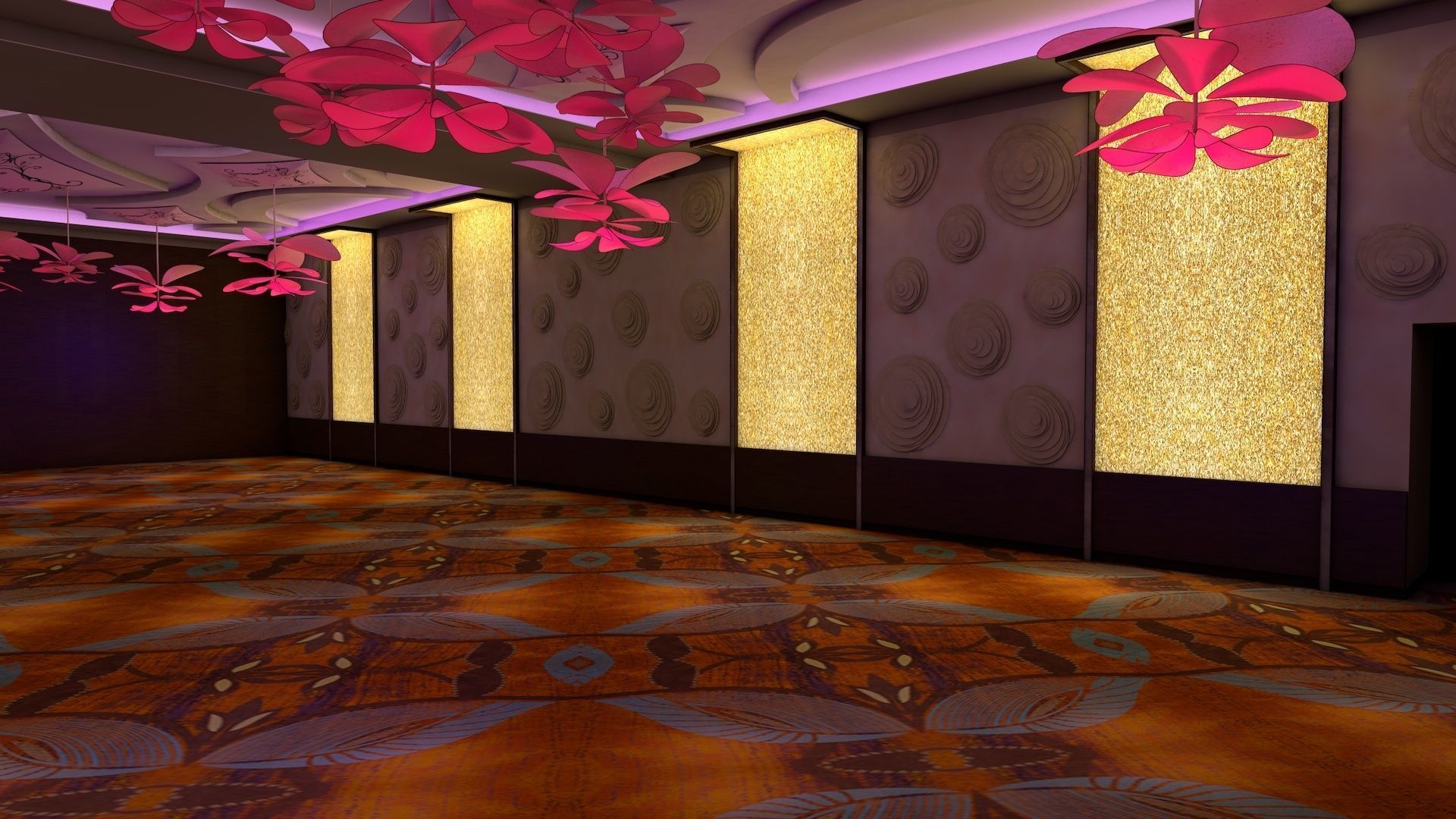 Ballroom 1 floor of room 3D model_1