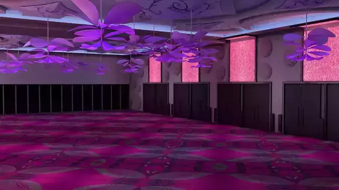 Ballroom 1 floor of room