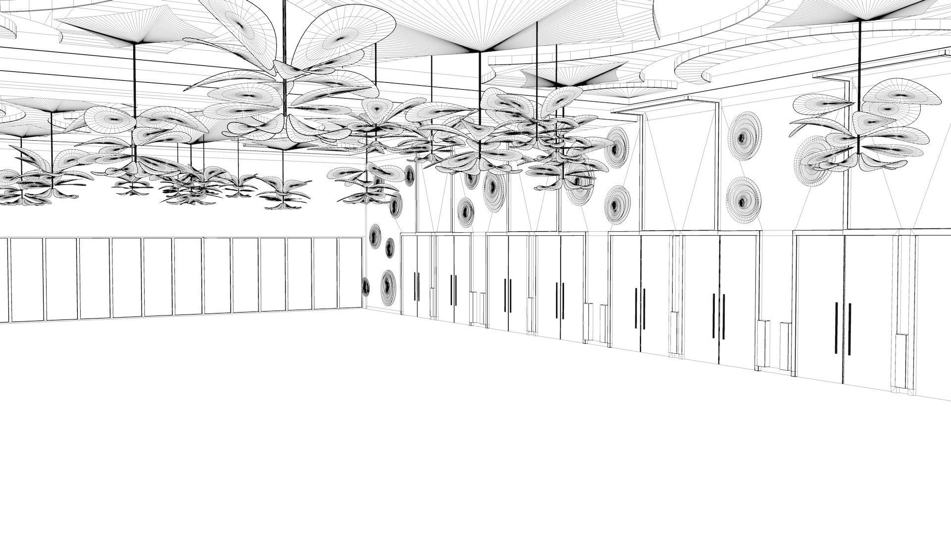 Ballroom 1 floor of room 3D model_7