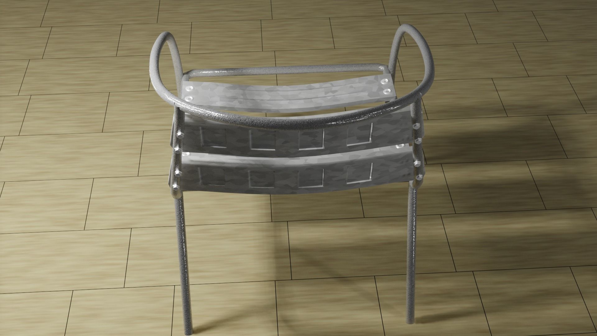 Bar chair 3D model_7