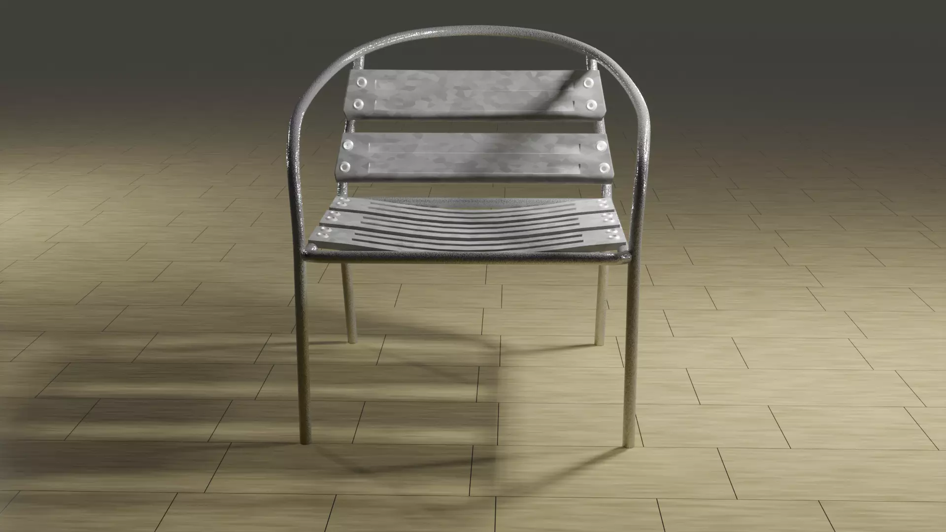 Bar chair 3D model_0