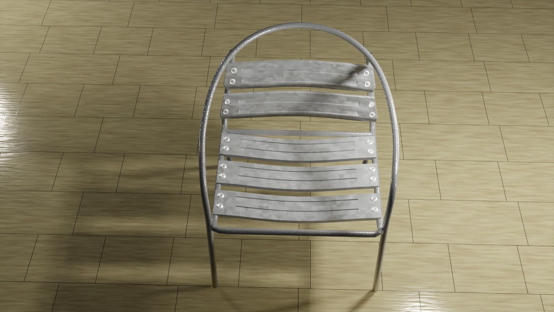 Bar chair 3D model_1