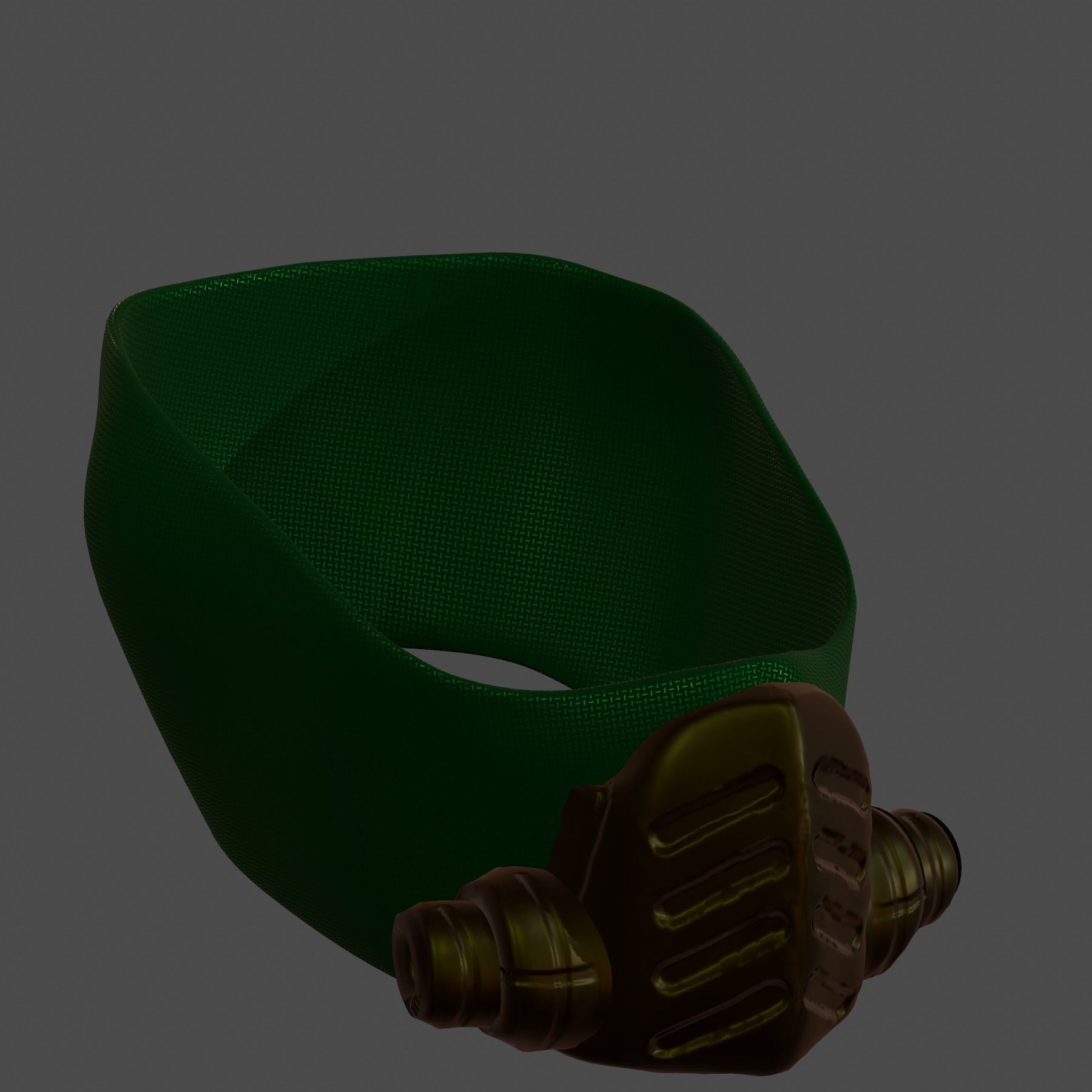 Gas mask helmet 3d model scifi Low-poly Low-poly 3D model_3