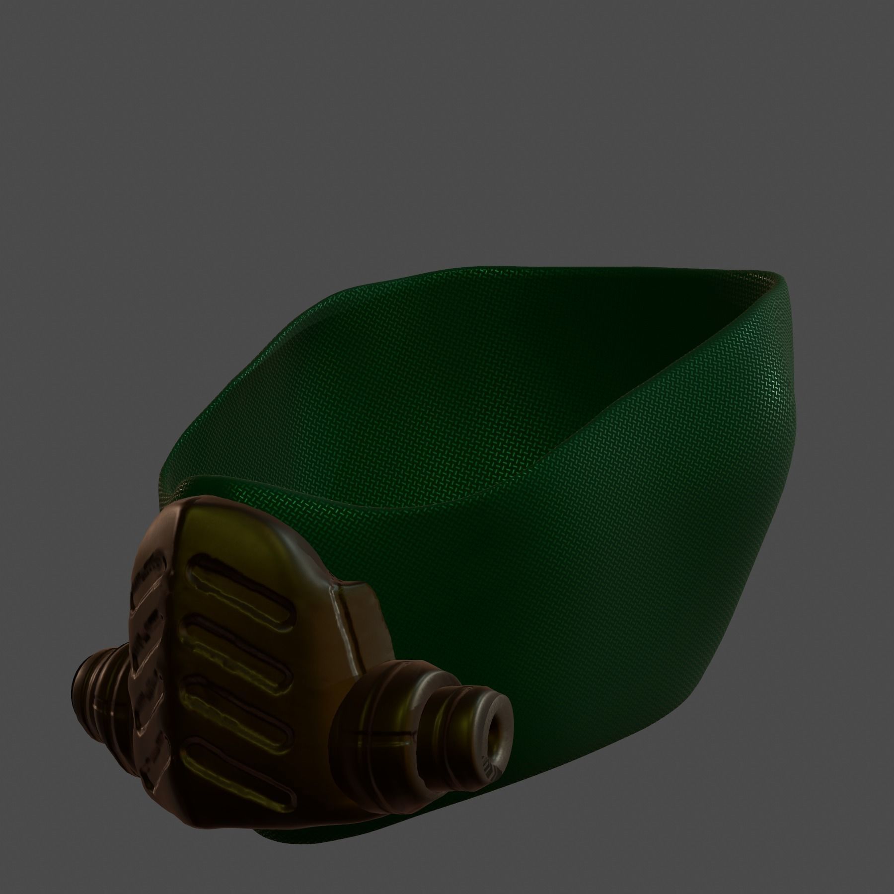 Gas mask helmet 3d model scifi Low-poly Low-poly 3D model_5