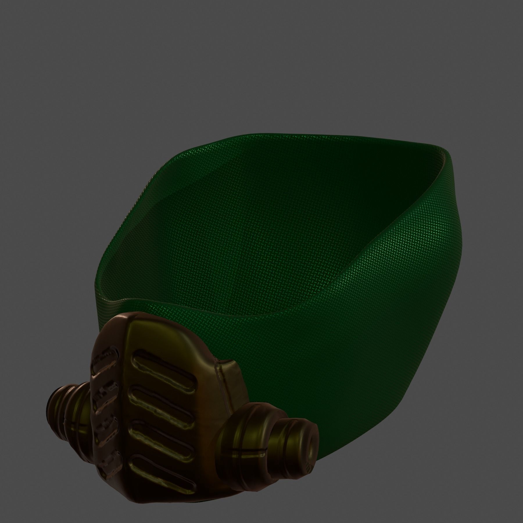 Gas mask helmet 3d model scifi Low-poly Low-poly 3D model_2