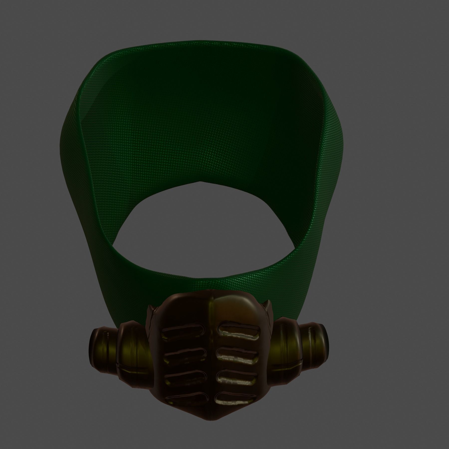 Gas mask helmet 3d model scifi Low-poly Low-poly 3D model_7