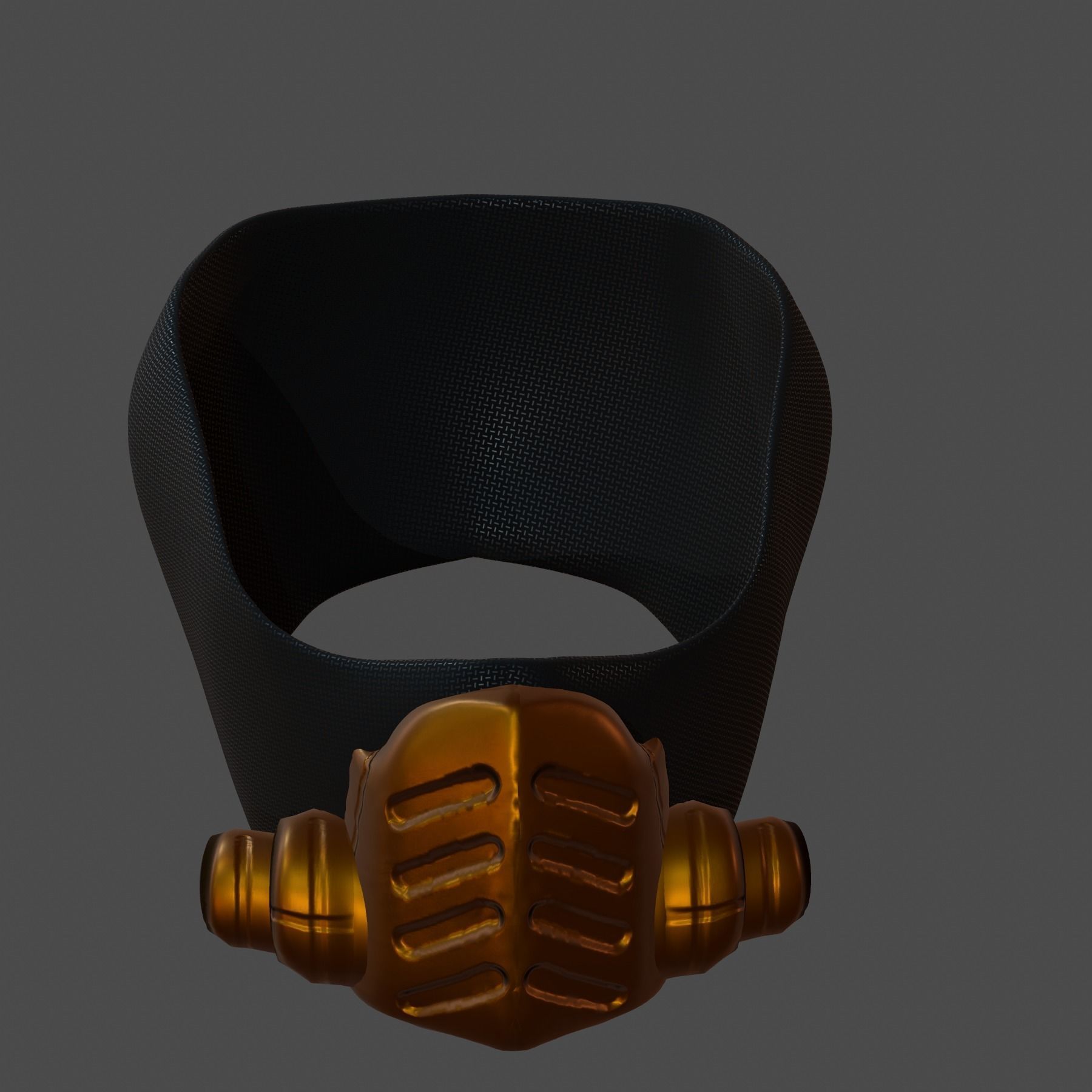 Gas mask helmet 3d model scifi Low-poly Low-poly 3D model_4