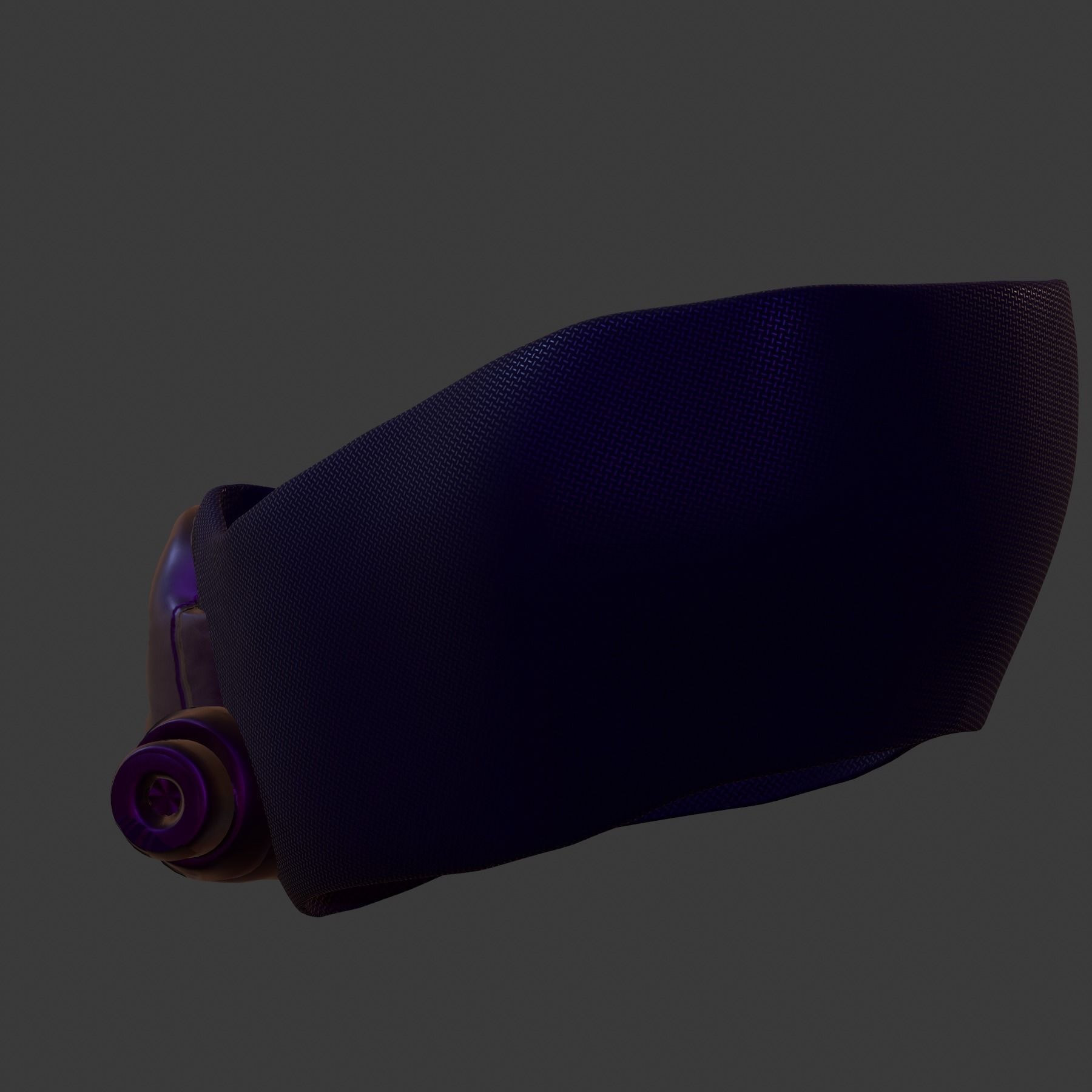 Gas mask helmet 3d model scifi Low-poly Low-poly 3D model_7