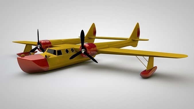 L6 Conwing Vintage Airplane 3D model