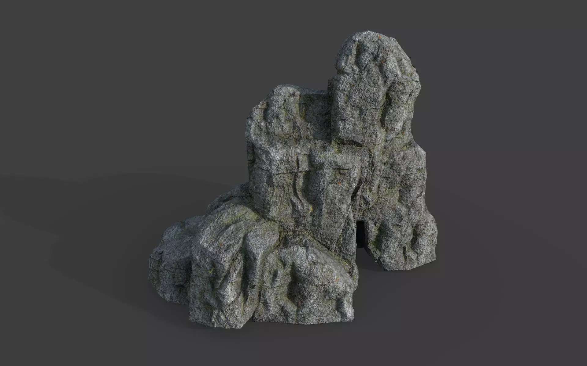 Cliff Rock 2-2 Low-poly 3D model_0