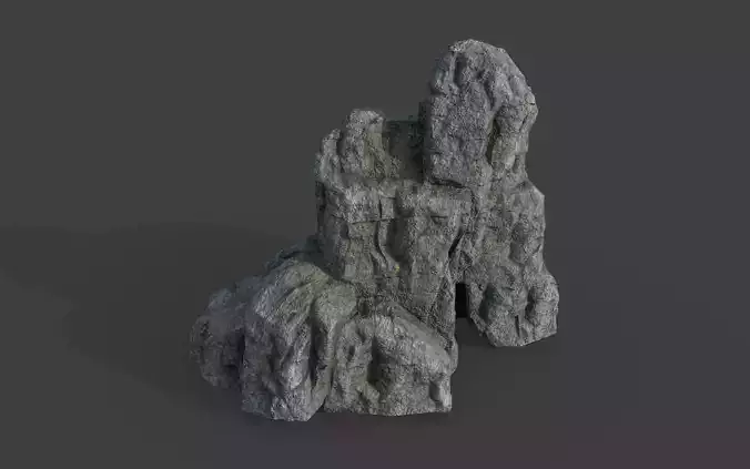 Cliff Rock 2-2 Low-poly 3D model Cliff Rock 2-2 Low-poly 3D model