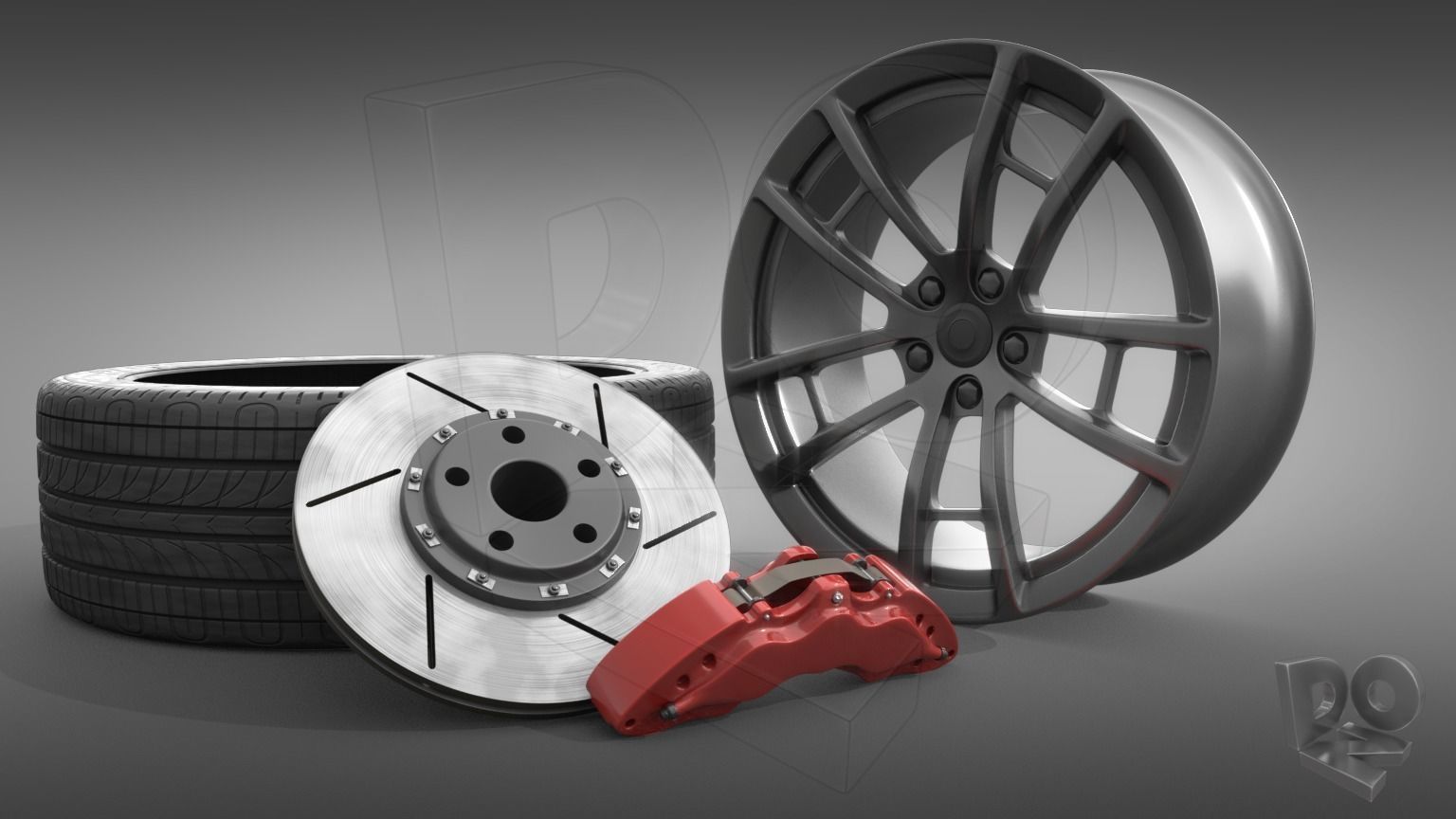 Car wheel 3D model_8