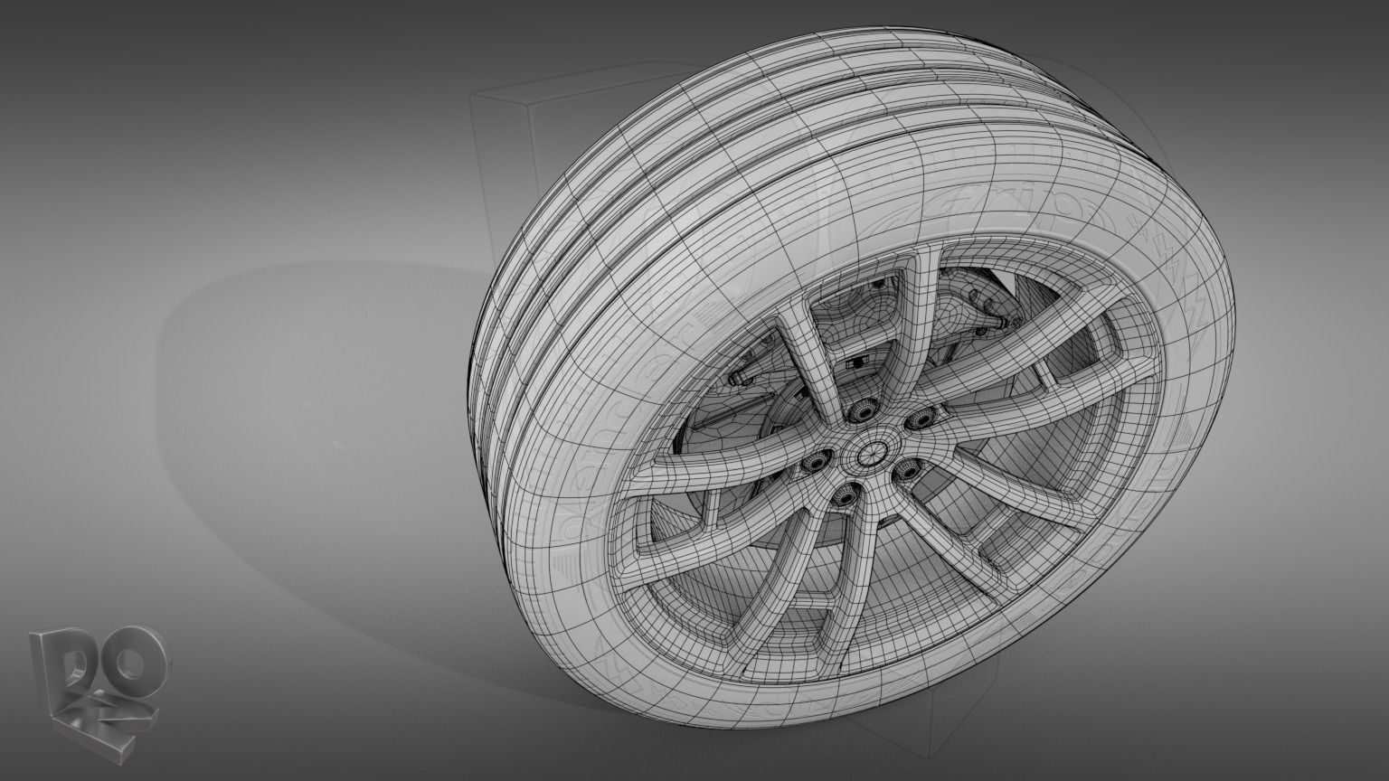Car wheel 3D model_7