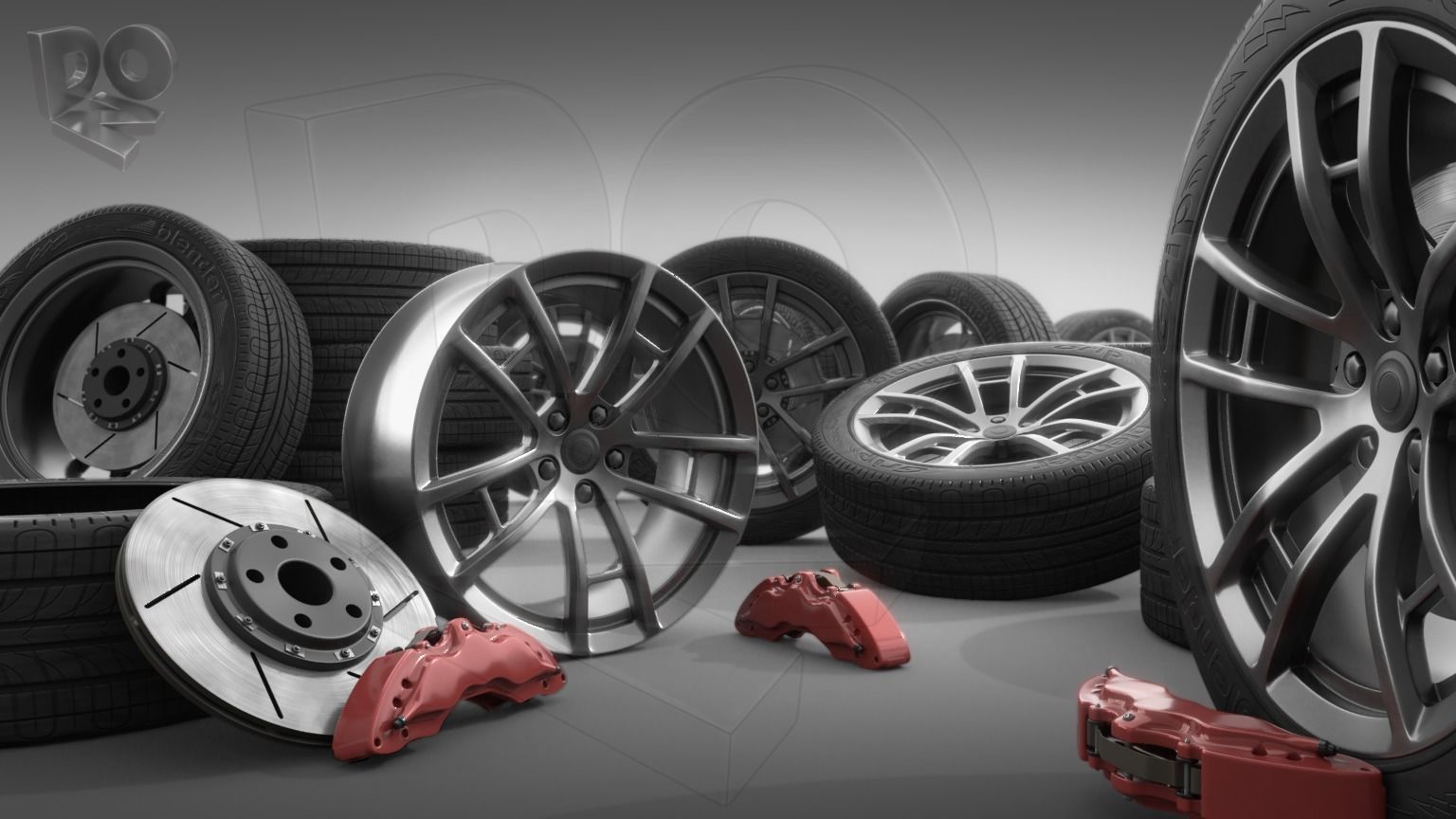 Car wheel 3D model_10