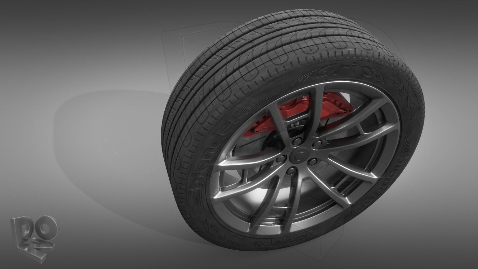 Car wheel 3D model_6