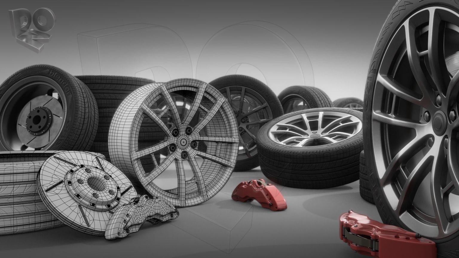 Car wheel 3D model_11