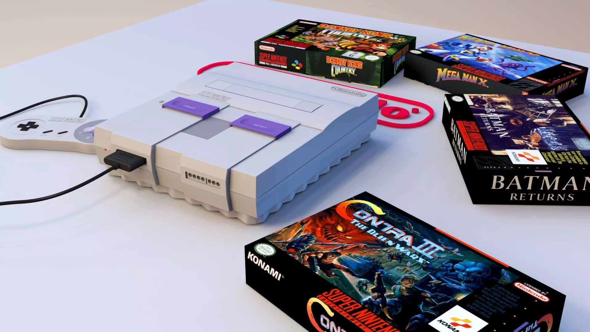 Super Nintendo 3D model