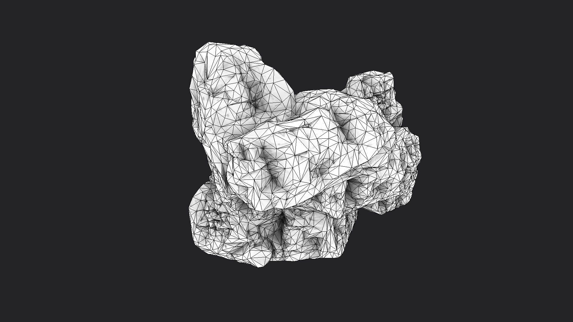 Cliff Rock 2-7 Low-poly 3D model_6