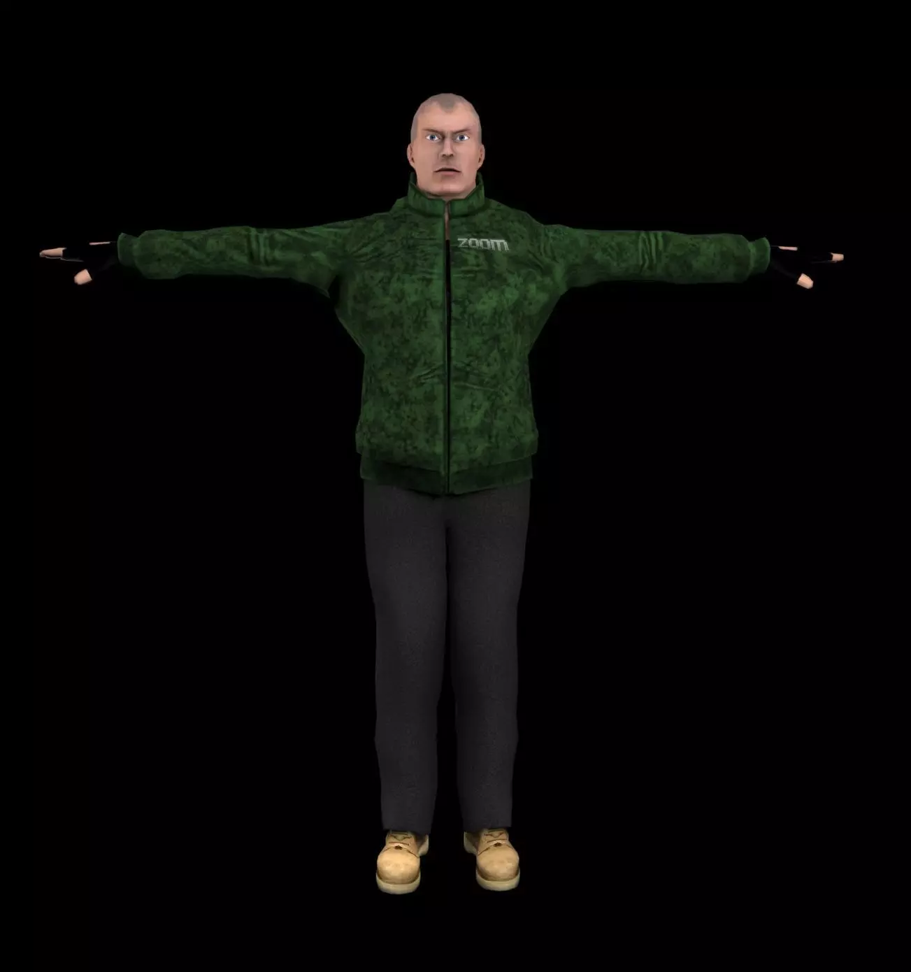 Man character Free low-poly 3D model