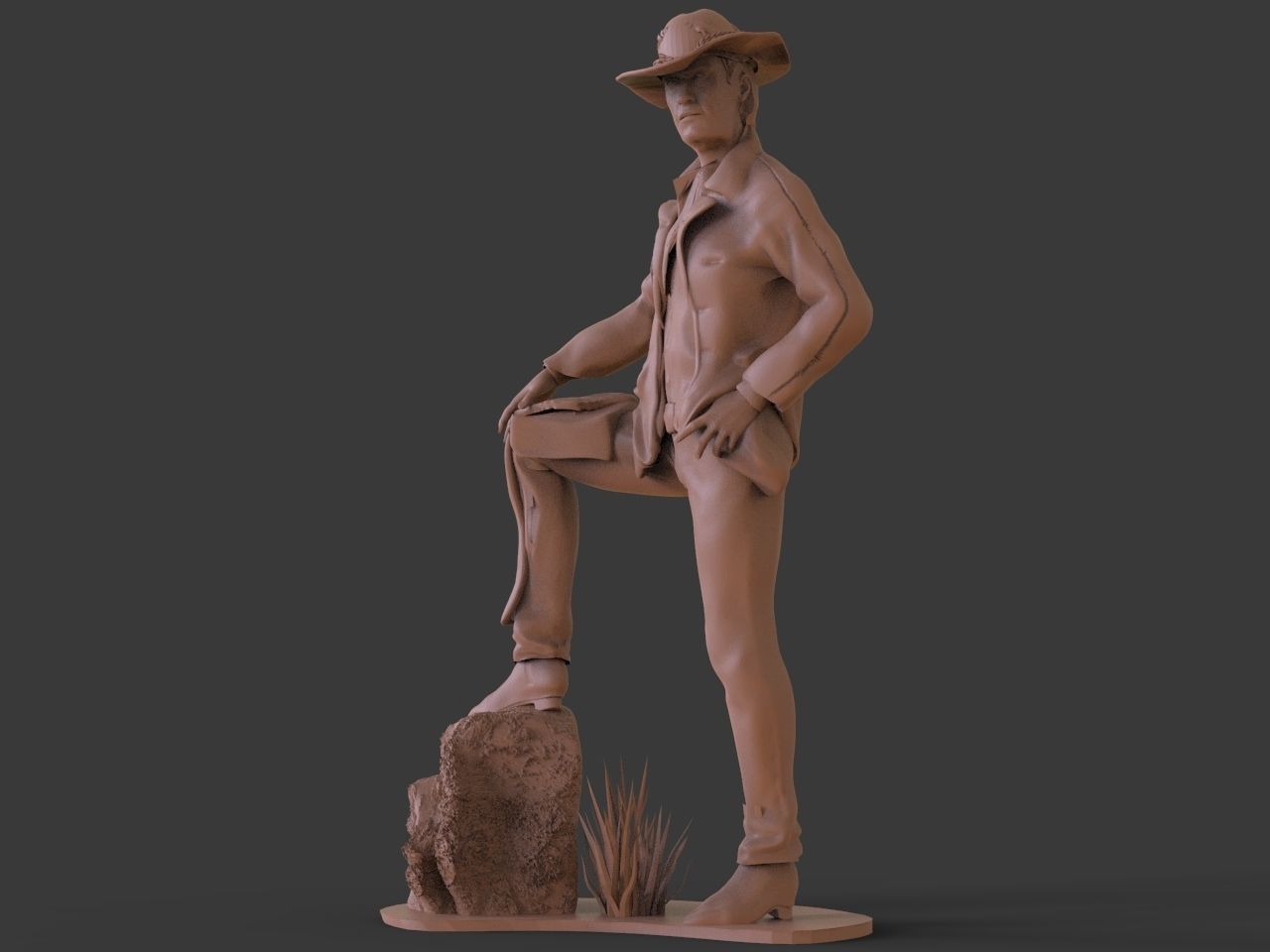 RDR2 Arthur Morgans Sculpture 3D print model_1