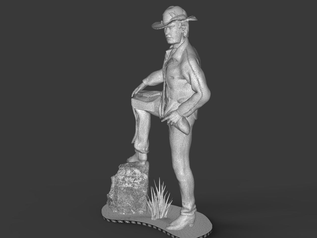 RDR2 Arthur Morgans Sculpture 3D print model_6