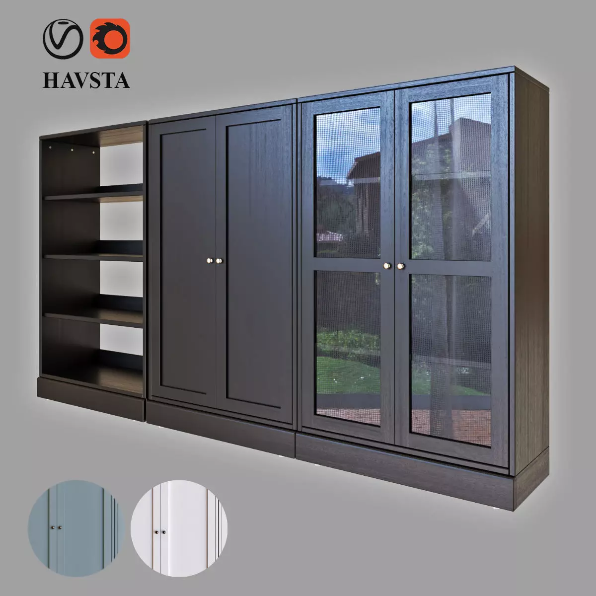 HAVSTA Storage combination 3D model_0