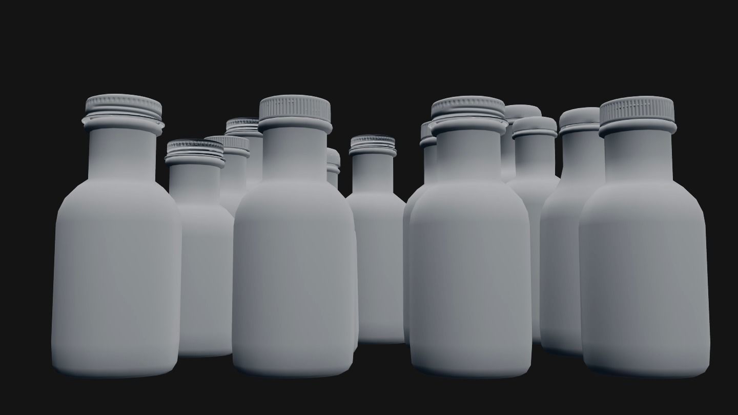 Stout Bottles Time Limited Half Price Promo 3D model_1