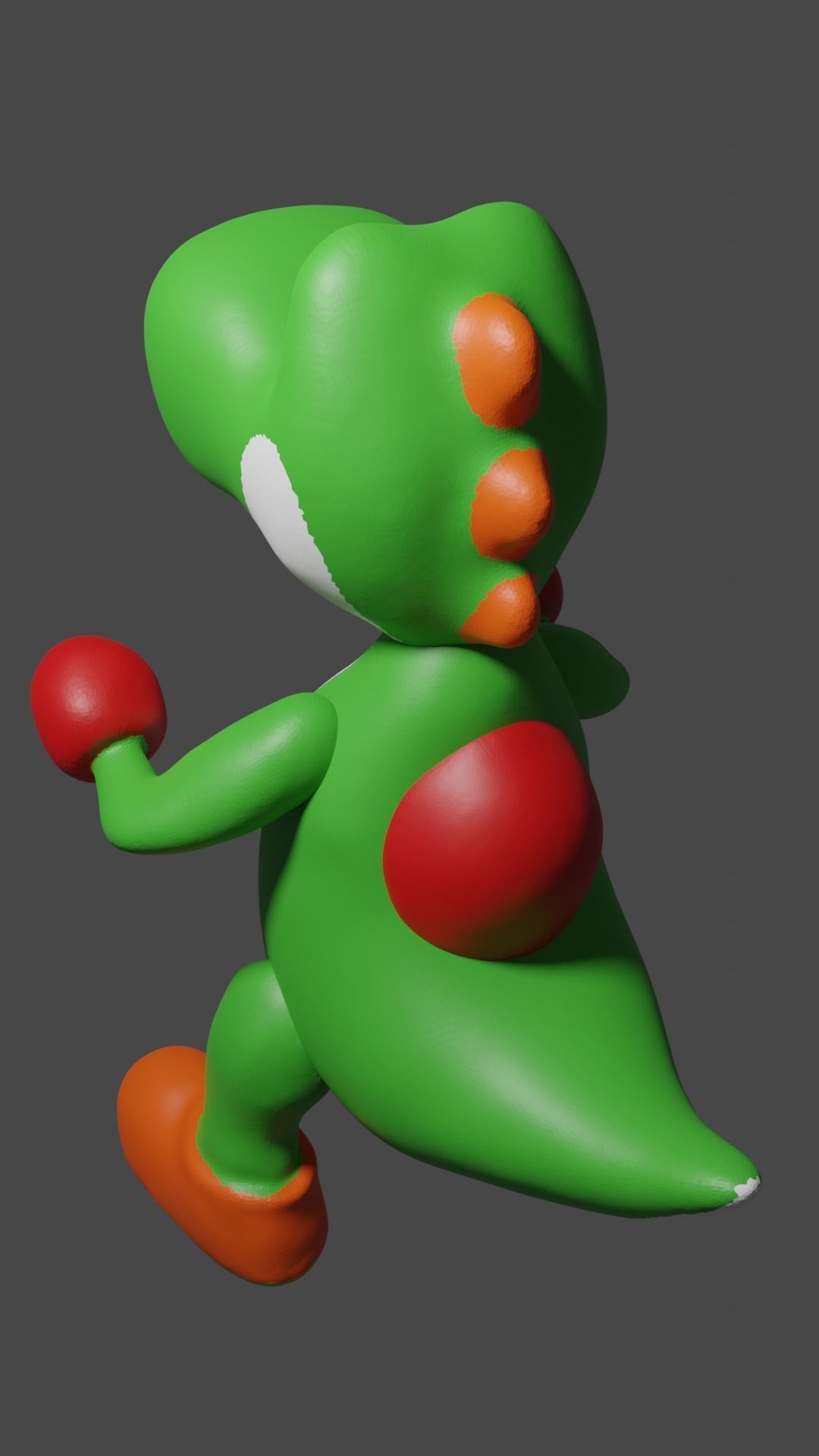 Yoshi - low quality not poly Free 3D print model_2