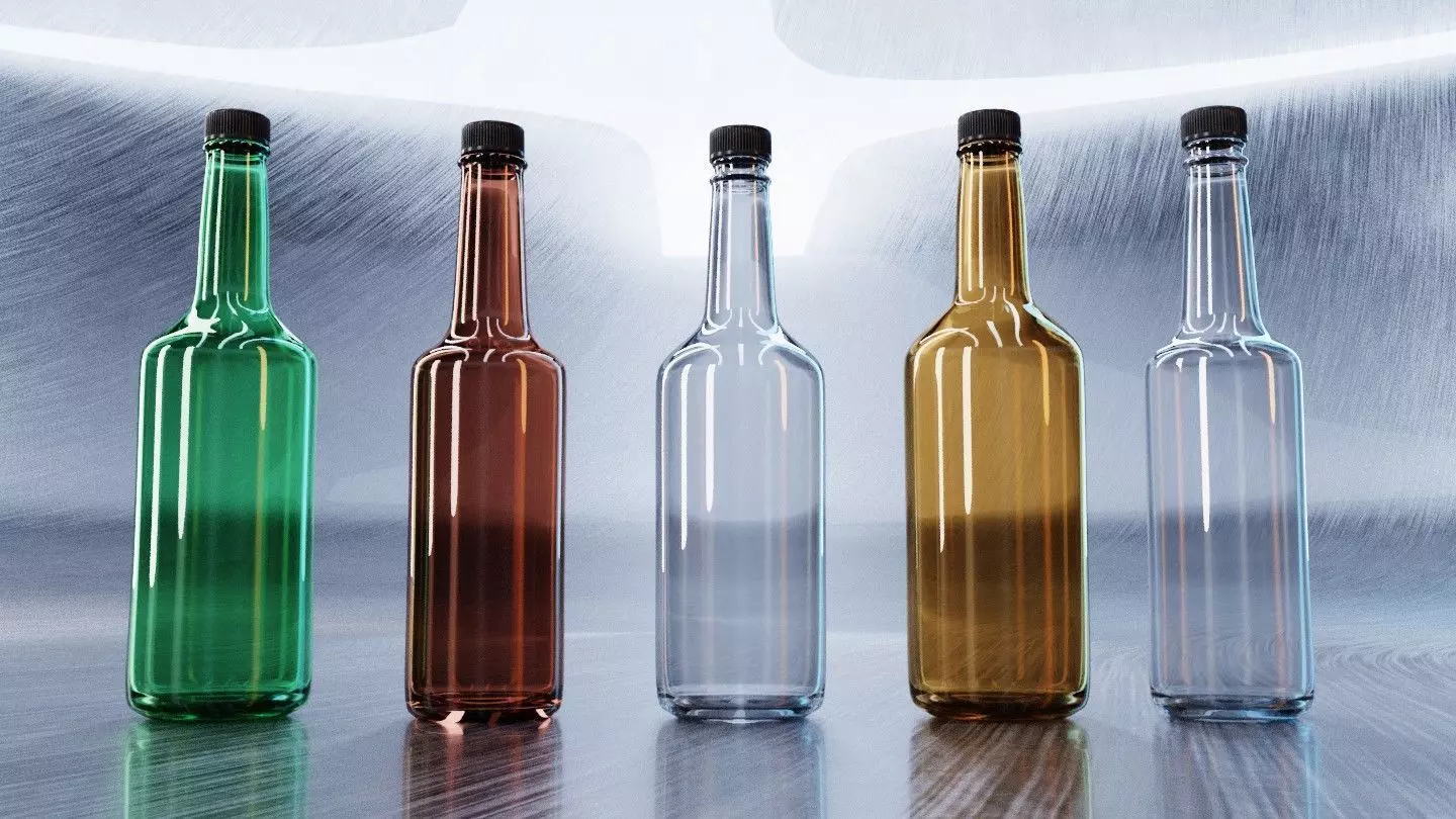 Mixer Glass Bottles Time Limited Half Price Promo 3D model_0