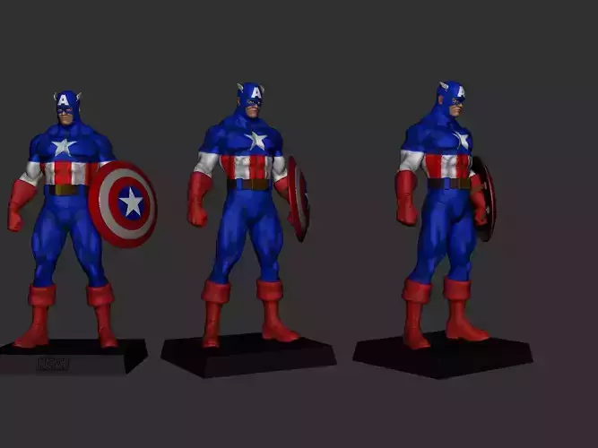 Captain America Eaglemoss Style 3D print model