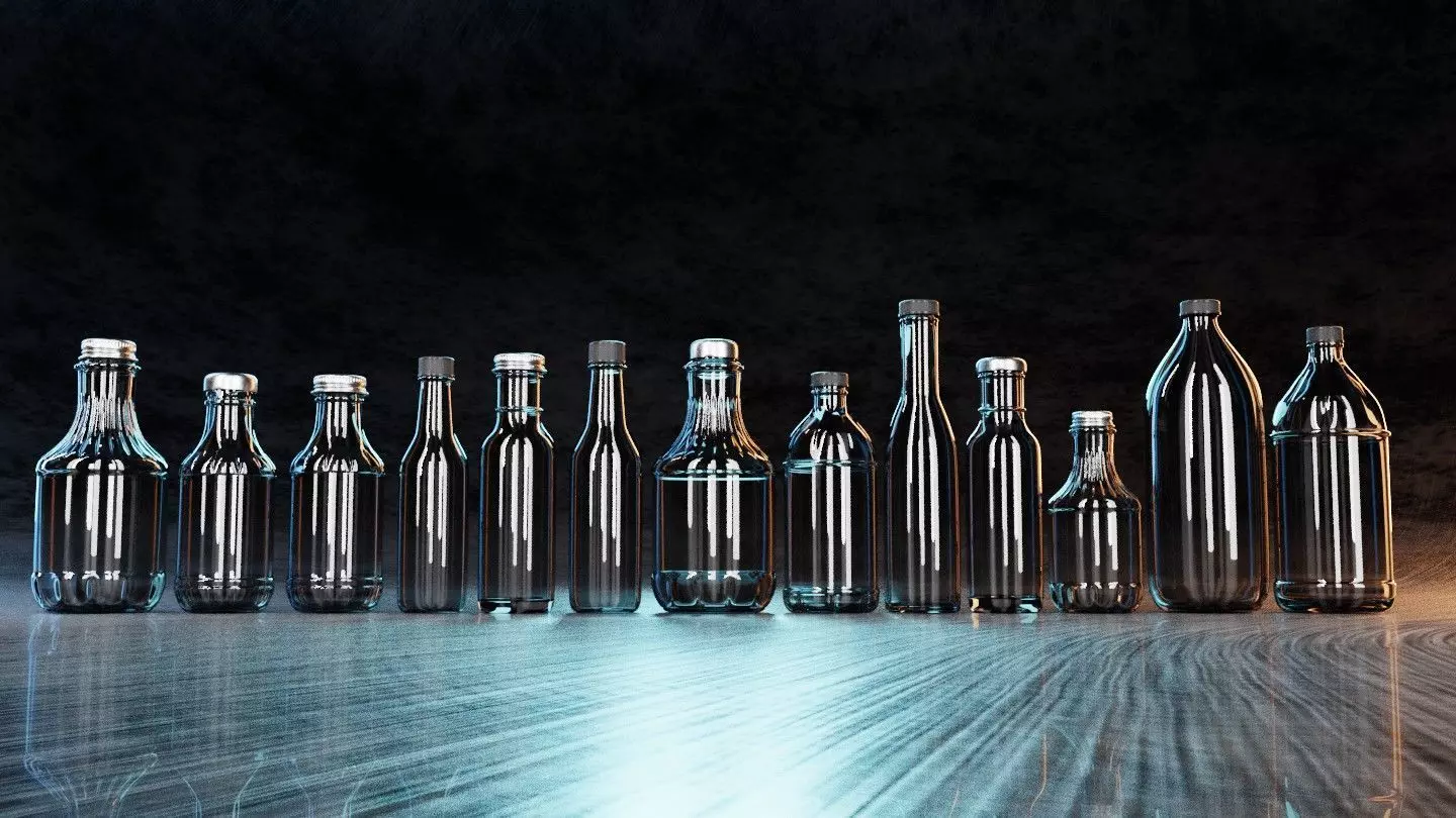 Hot Sauce Bottles Time Limited Half Price Promo 3D model_0