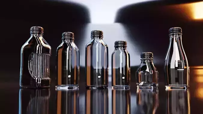 Glass Milk Bottles Time Limited Half Price Promo