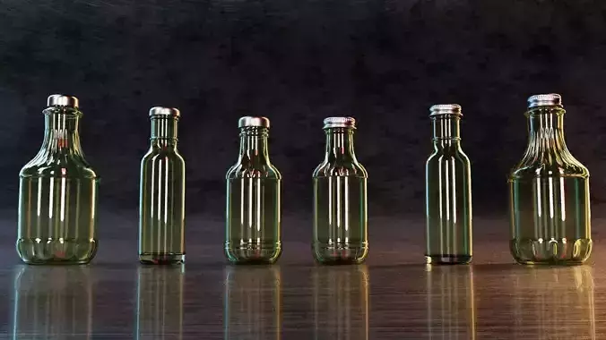 Glass BBQ Sauce Bottles Time Limited Half Price Promo