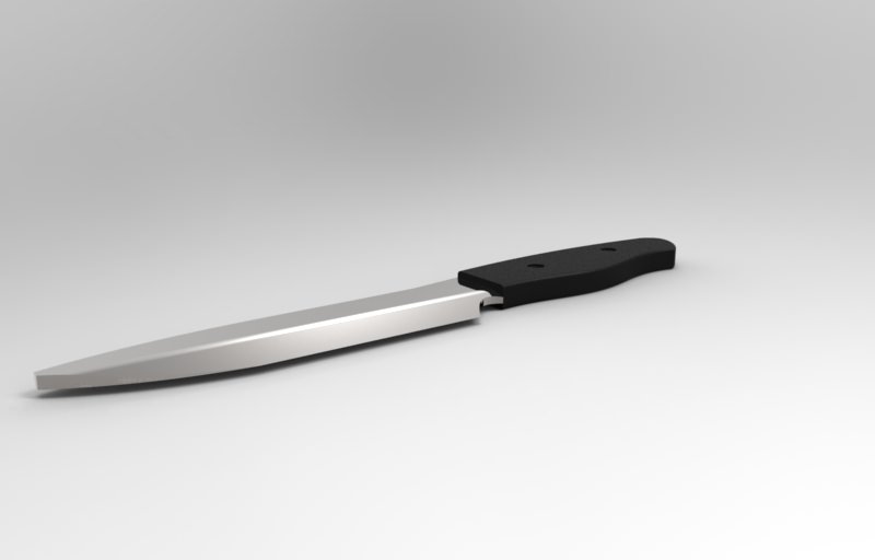 Knife Free 3D model_1