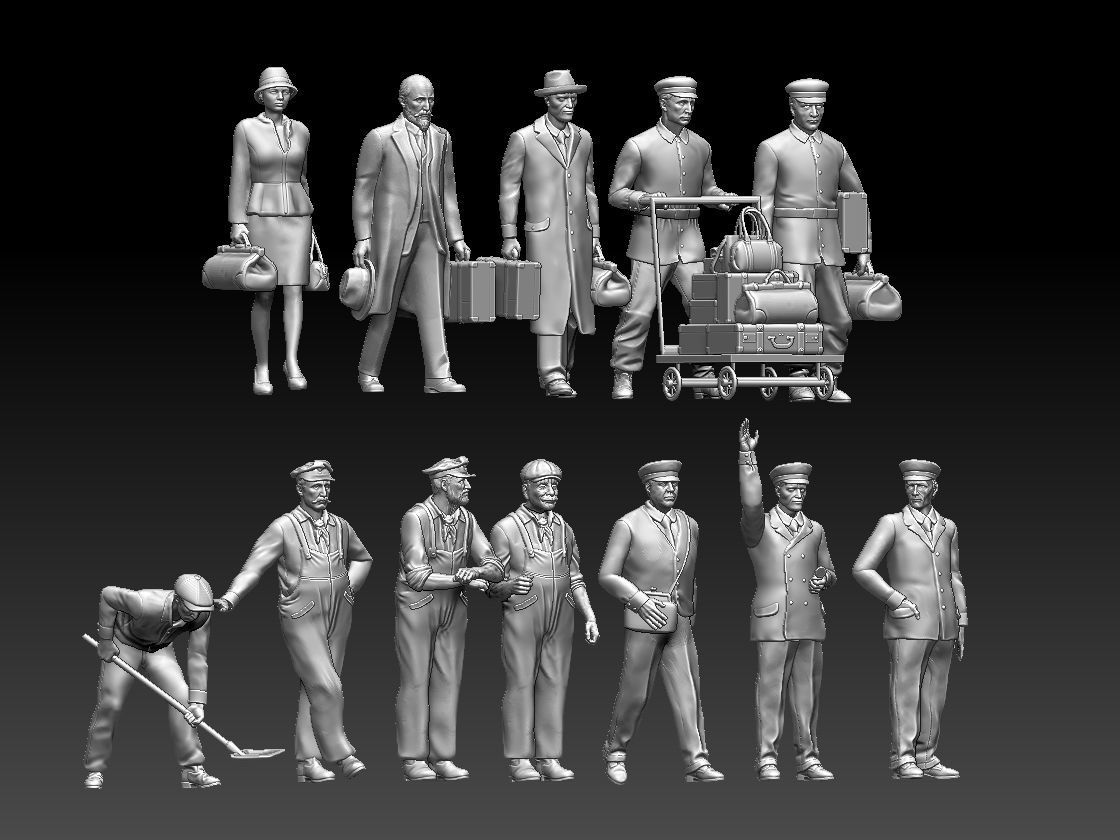 staff passengers 3D print model_1