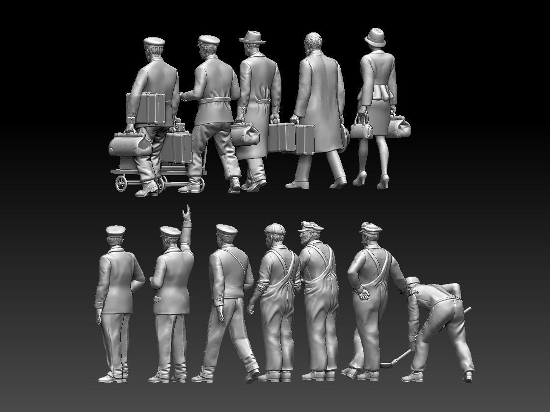 staff passengers 3D print model_2