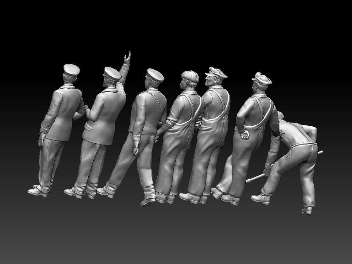staff passengers 3D print model_12