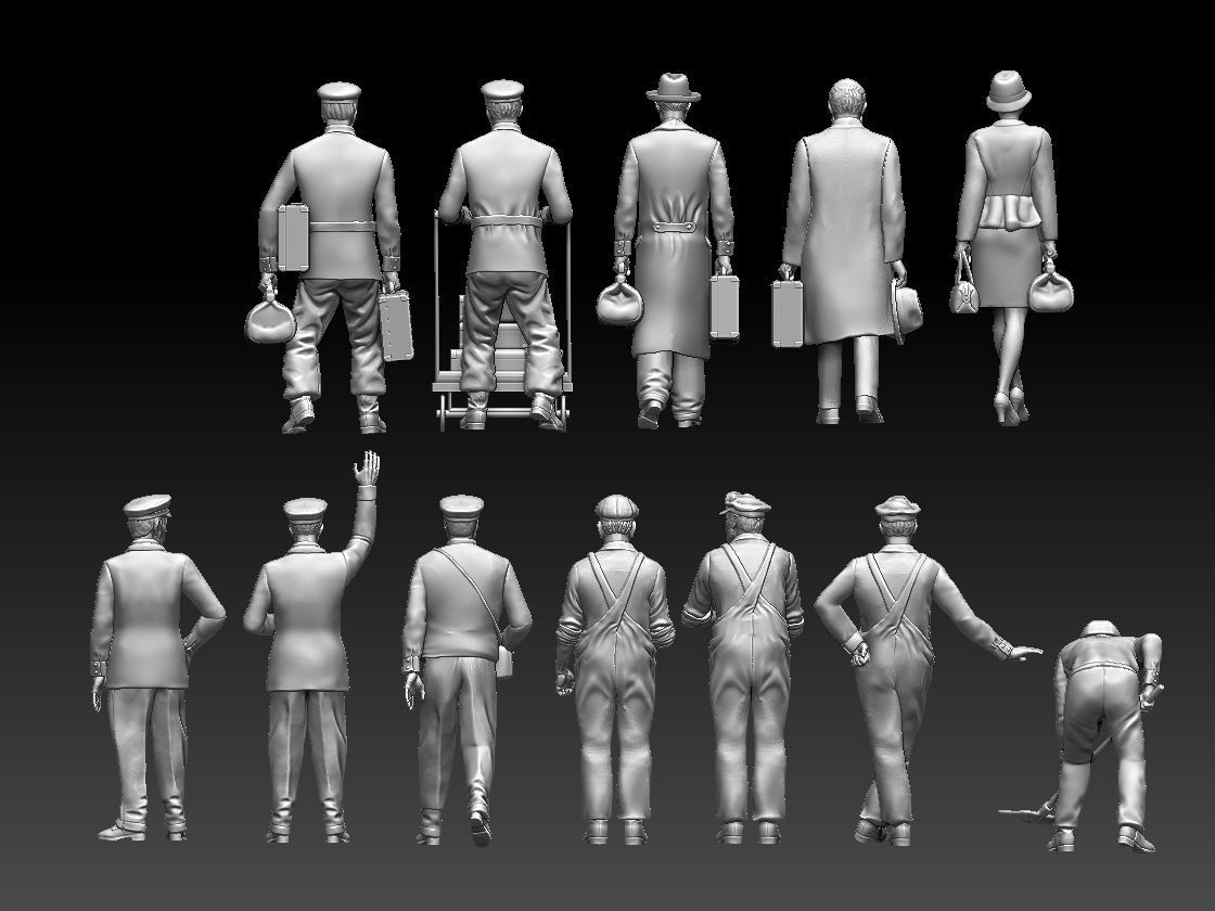staff passengers 3D print model_4