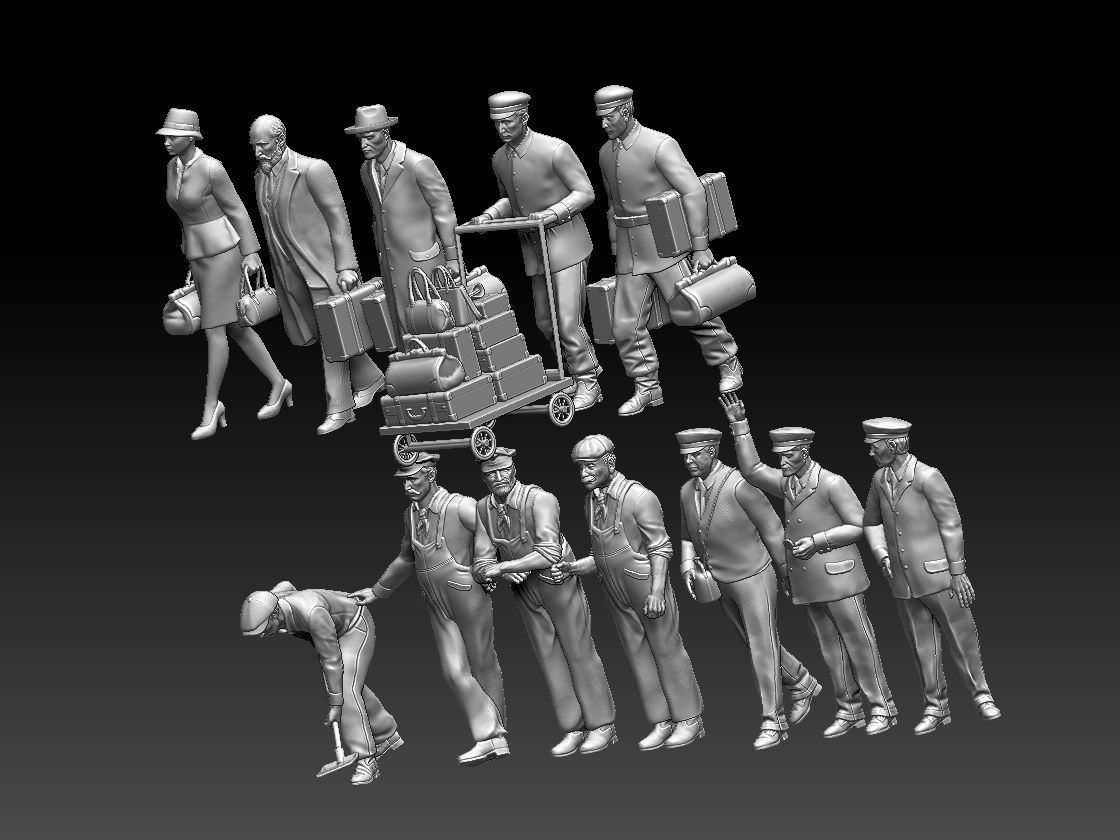 staff passengers 3D print model_3