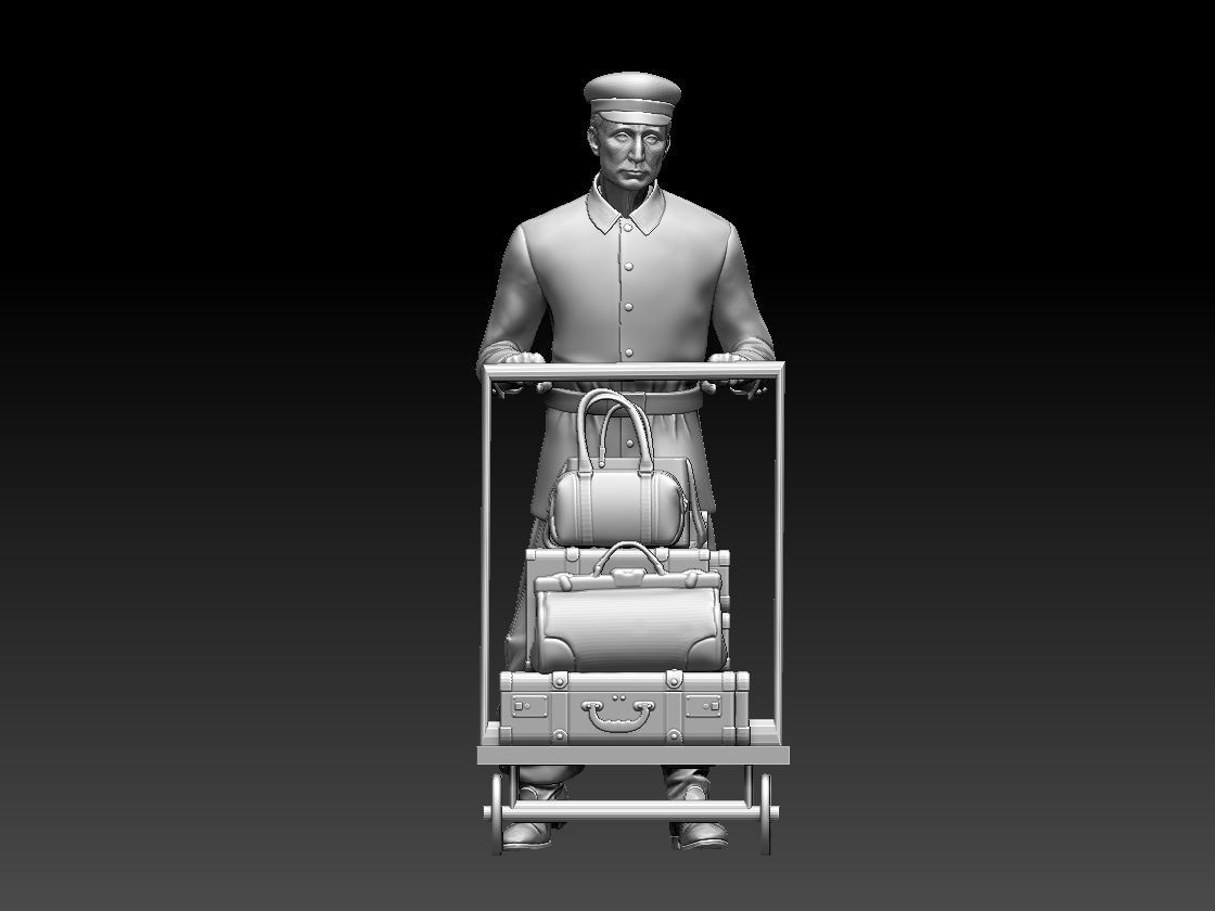 porter baggage handler 3D print model_46