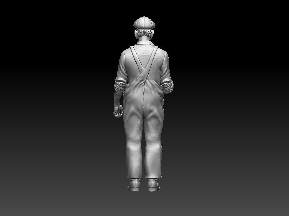 machinist man in overalls 3D print model_58