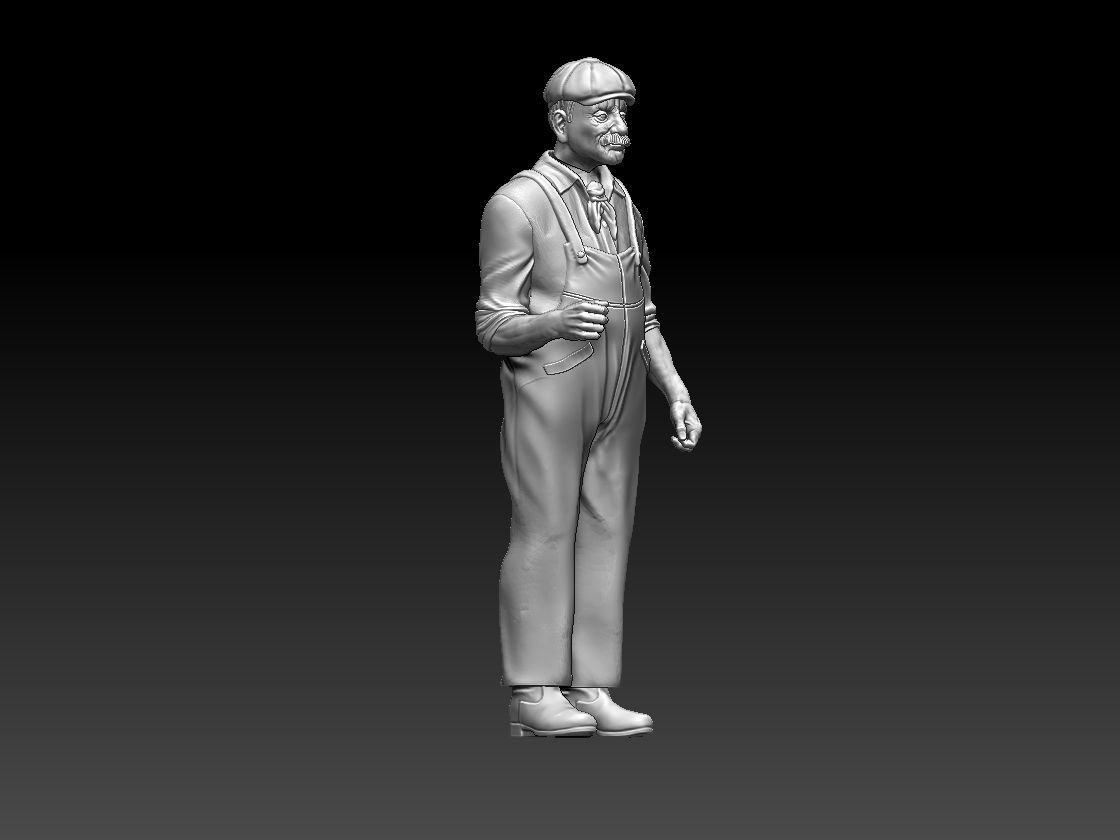machinist man in overalls 3D print model_11
