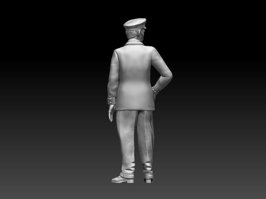 staff man in uniform 3D print model_36