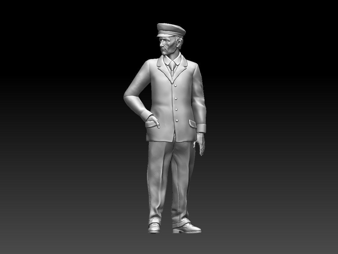 staff man in uniform 3D print model_21