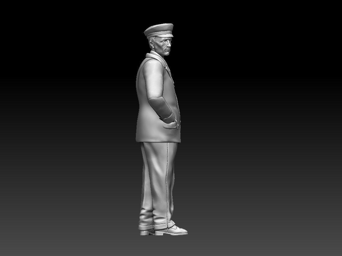 staff man in uniform 3D print model_35