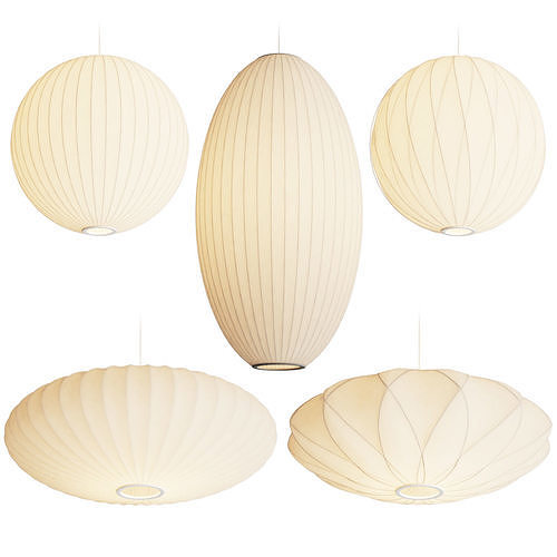 George Nelson Bubble Pendant Lamps 3D model